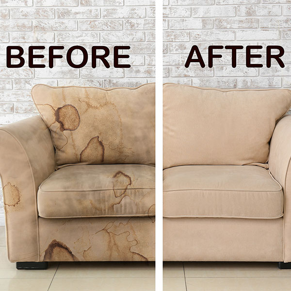 Upholstery Cleaning Befere and After Service