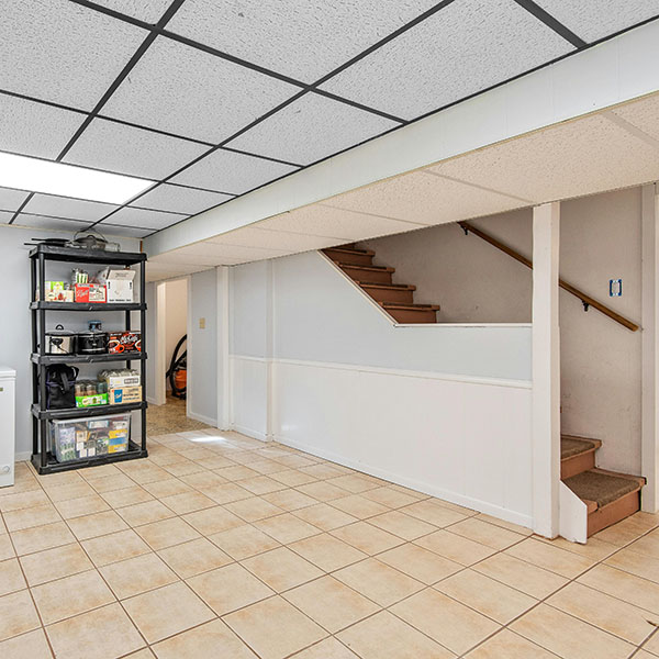 Basement cleanup services - after