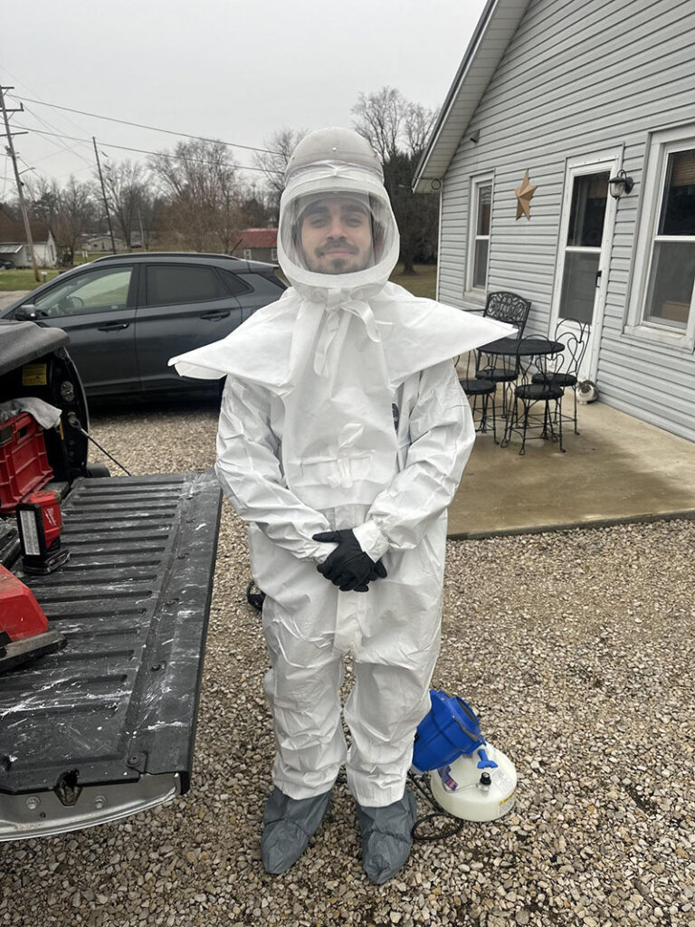 Technician PPE Mold Removal